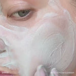 Smooth and gentle foaming cleanser texture with natural mud