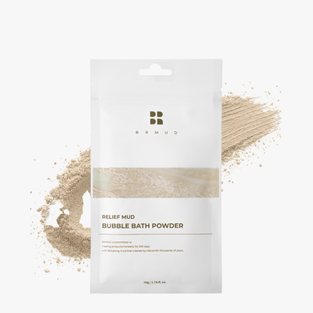 BRMUD Relief Mud Bubble Bath Powder  with Boryeong Mud and oils
