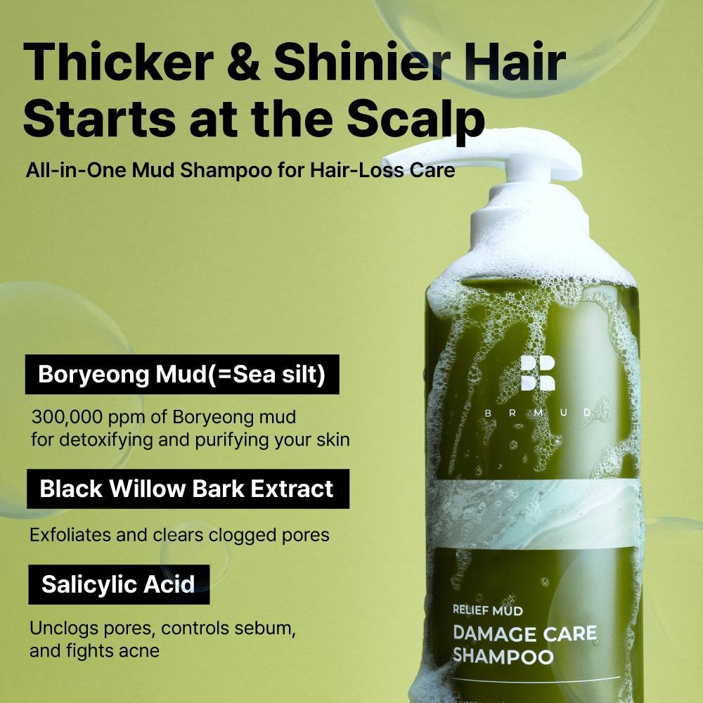 Relief Mud Damage Care Shampoo - BRMUD US OfficialHaircareBRMUD US Official