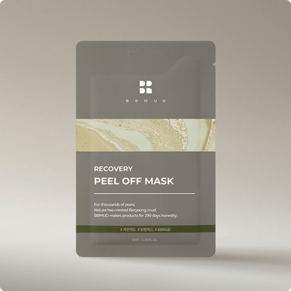 BRMUD Relief Mud Peel-Off Mask 9ml – detoxifying clay mask for travel