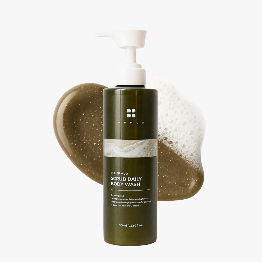 BRMUD Relief Mud Scrub Daily Body Wash – exfoliating cleanser for smooth skin