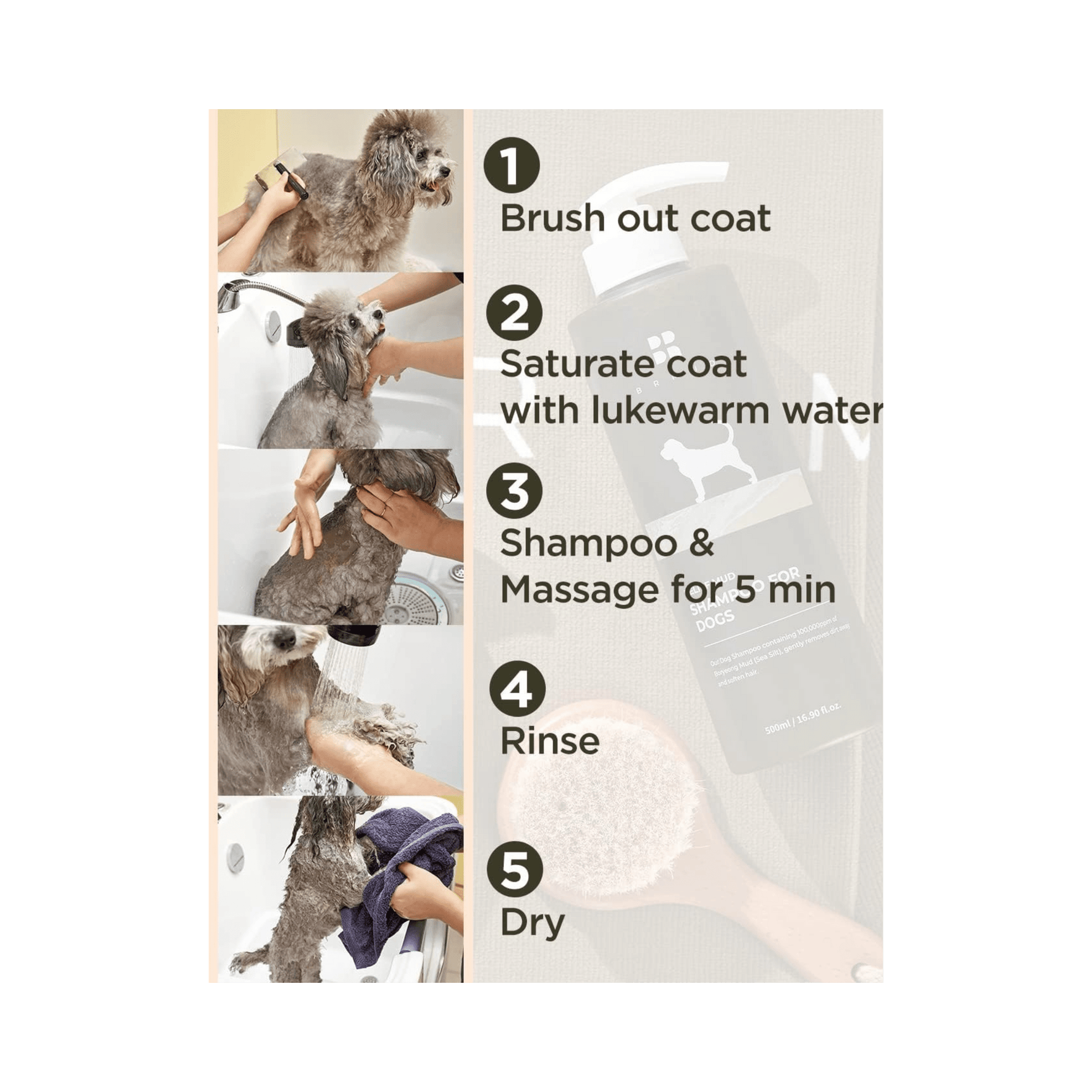 Relief Mud Shampoo For Dogs - BRMUD US OfficialPet CareBRMUD US Official